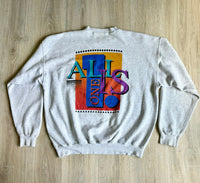 XL - Vintage 90s Hard Rock Nashville Light Gray Sweatshirt