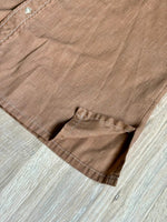 L/XL - Vintage 50s/60s Golden Touch Brown Chambray Leisure Shirt