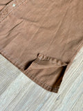 L/XL - Vintage 50s/60s Golden Touch Brown Chambray Leisure Shirt