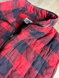 Large - Vintage 90s Repage Red / Blue Buffalo Plaid Vest