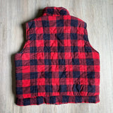 Large - Vintage 90s Repage Red / Blue Buffalo Plaid Vest