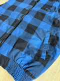 Medium - Vintage 90s Ozark Trail Blue / Black Checkered Plaid Vest