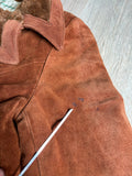 Vintage 70s Suede Western Overcoat / Jacket w/Faux Fur Liner (Sm/Med - 40R)