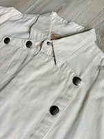 XL- Classic Scully Beige Western Bib Front Button Up Shirt w/Concho Buttons