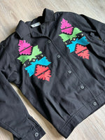 Women's M/L - Vintage 90s Black / Southwestern Western Riding Jacket