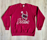 Medium - Vintage 80s Oklahoma University / OU Sooners Jerzees Football Sweatshirt