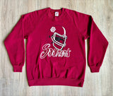 Medium - Vintage 80s Oklahoma University / OU Sooners Jerzees Football Sweatshirt
