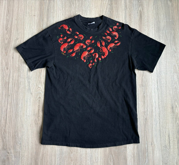 Sm/Med - Vintage 90s (1993) Crawfish Puff Print T-Shirt