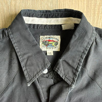 Large - Vintage 90s Cumberland Black / Sunset / Cowboy Silhouette Western Pearlsnap Shirt