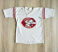 S/XS - Vintage 70s Cincinatti Reds Baseball Raglan / Jersey / T-Shirt