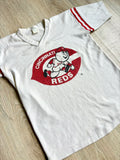 S/XS - Vintage 70s Cincinatti Reds Baseball Raglan / Jersey / T-Shirt