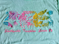 Small - Vintage 80s Shelbyville Triathlon 1986 Sleeveless T-Shirt / Tank