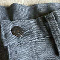 Gray Vintage 80s Levis Gray Tab Polyester Western Dress Jeans / Pants (32-33 waist)