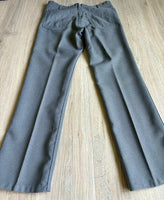 Gray Vintage 80s Levis Gray Tab Polyester Western Dress Jeans / Pants (32-33 waist)