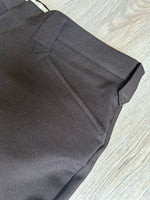 Vintage 80s Chocolate Brown Polyester Western Suit Pants (36 Waist)
