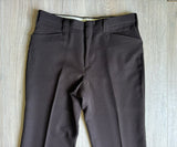 Vintage 80s Chocolate Brown Polyester Western Suit Pants (36 Waist)