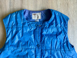 Medium - Vintage 80s Motgomery Ward Blue Puffer Vest - No Collar