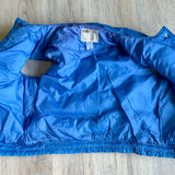 Medium - Vintage 80s Motgomery Ward Blue Puffer Vest - No Collar