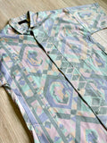 Med - Vintage 80s Dore Abstract / Southelwest Print S/S Button Up Shirt