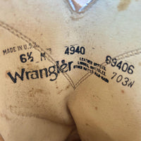 Womens 6 Wrangler Silver Roper Cowboy Boots