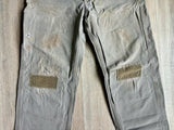 Carhartt Faded Beige Double Knee Dungaree Work Pants (34 Waist)