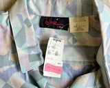 Med - Vintage 80s Dore Abstract / Southelwest Print S/S Button Up Shirt