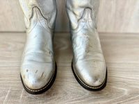 Womens 6 Wrangler Silver Roper Cowboy Boots