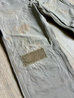 Carhartt Faded Beige Double Knee Dungaree Work Pants (34 Waist)