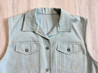 Vintage 70s Western Denim Vest (Unisex M/L)