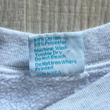 Medium - Vintage 90s Eat Sleep Fish Gray Sweatshirt