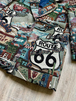 Vintage 90s Hamilton Route 66 / Travel Tapestry Blazer (Women's Medium)