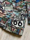 Vintage 90s Hamilton Route 66 / Travel Tapestry Blazer (Women's Medium)