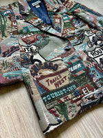 Vintage 90s Hamilton Route 66 / Travel Tapestry Blazer (Women's Medium)