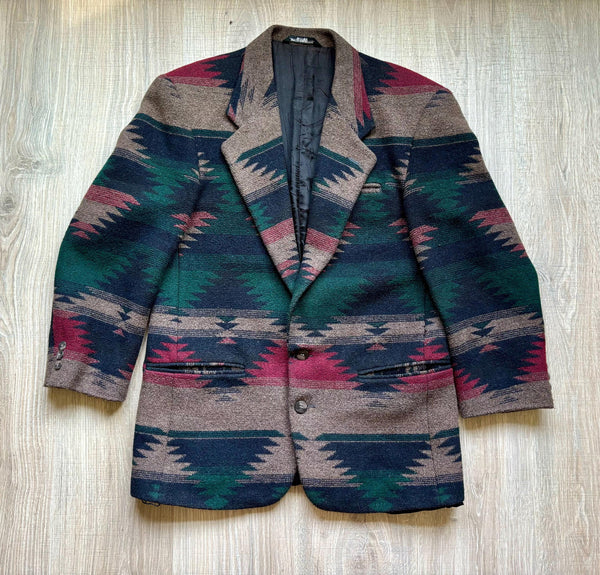 Vintage 80s Aztec / Navajo / Tribal Southwestern Blazer (Women’s Medium)