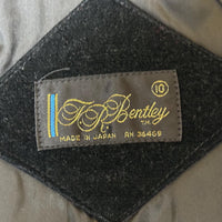 Vintage 80s Black Crushed Velvet Blazer / Sport Coat (Womens XS/S)