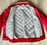 Vintage 80s The Watering Hole Bar Satin Windbreaker/ Bomber Jacket (Men’s L/XL)