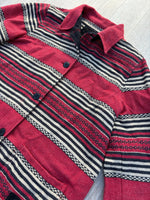 Classic Ralph Lauren Southwestern / Serape Striped Overcoat / Jacklet (Womens Medium)
