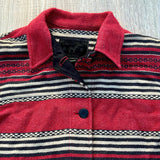 Classic Ralph Lauren Southwestern / Serape Striped Overcoat / Jacklet (Womens Medium)