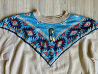 Vintage 80s Pannill Aztec / Southwestern Bandana Sweatshirt (Women’s M/L)