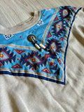 Vintage 80s Pannill Aztec / Southwestern Bandana Sweatshirt (Women’s M/L)