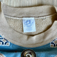 Vintage 80s Pannill Aztec / Southwestern Bandana Sweatshirt (Womens M/L)