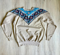 Vintage 80s Pannill Aztec / Southwestern Bandana Sweatshirt (Women’s M/L)