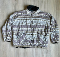 XL/2XL - Vintage 90s Southwestern Fleece Outer Jacket / Windbreaker