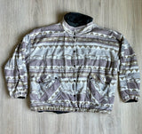XL/2XL - Vintage 90s Southwestern Fleece Outer Jacket / Windbreaker