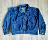 Medium - Vintage 80s Womens Jean Jacket / Denim Coat