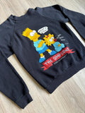 XS/Sm - Vintage 90s The Simpsons Black Sweatshirt