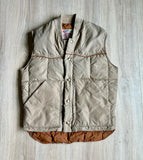 Sm/Med - Vintage 70s Anthonys Beige Western Down Puffer Vest
