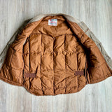 Sm/Med - Vintage 70s Anthonys Beige Western Down Puffer Vest