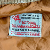 Sm/Med - Vintage 70s Anthonys Beige Western Down Puffer Vest