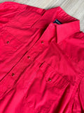Sm/Med - Vintage 80s Wrangler Solid Red Pearlsnap Western Shirt